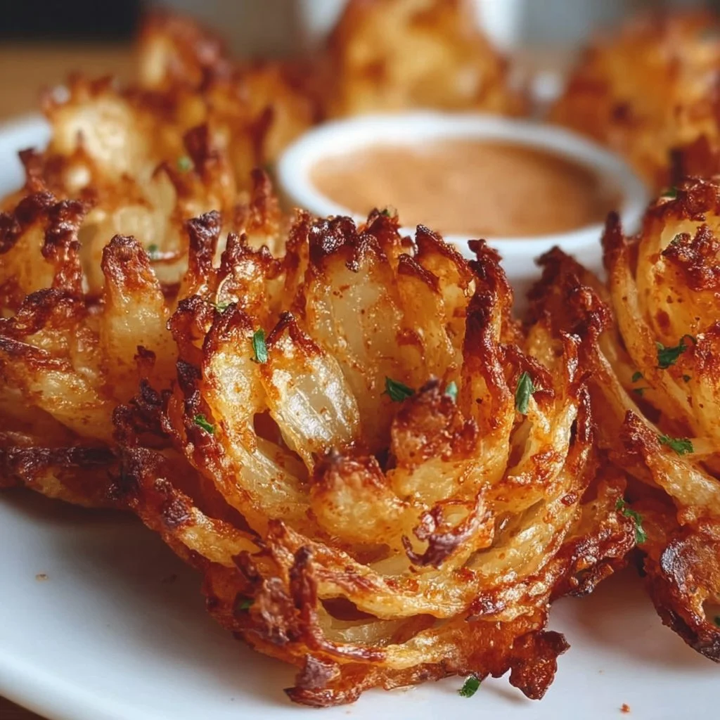 Air Fryer Crispy Mini Blooming Onions