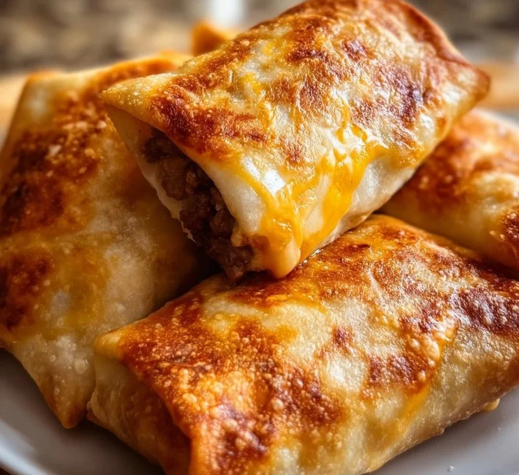 Beef and Cheese Chimichangas