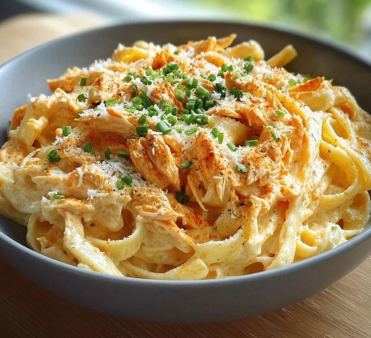 Buffalo Chicken Alfredo Pasta