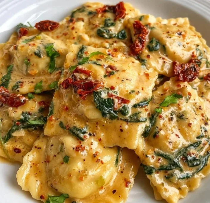 Creamy Tuscan Ravioli