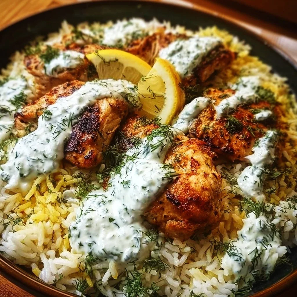 Dump And Bake Chicken Tzatziki Rice for Effortless Flavor