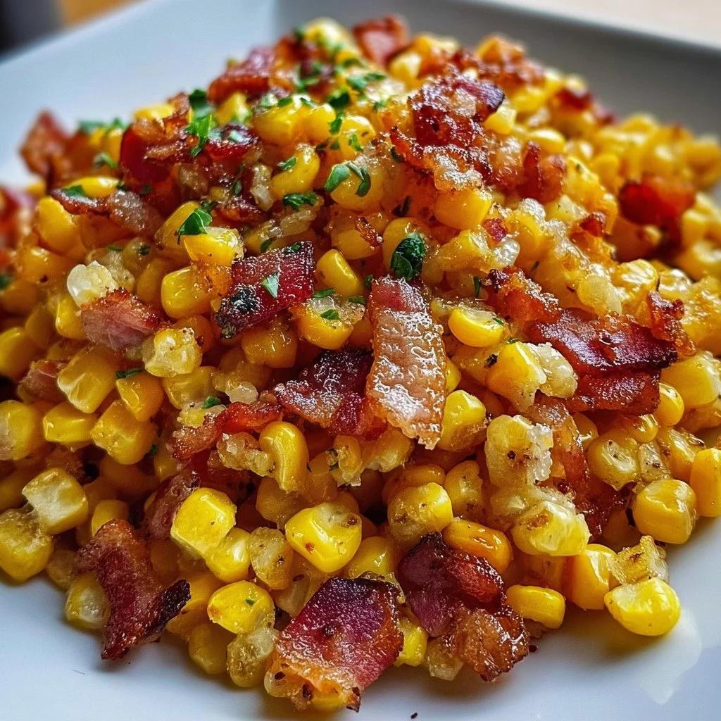 Fried Corn With Bacon