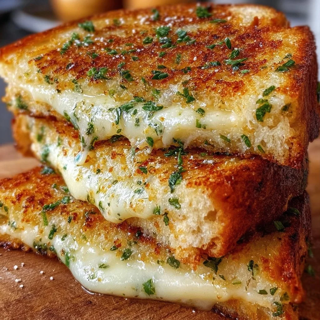 Garlic Bread Grilled Cheese