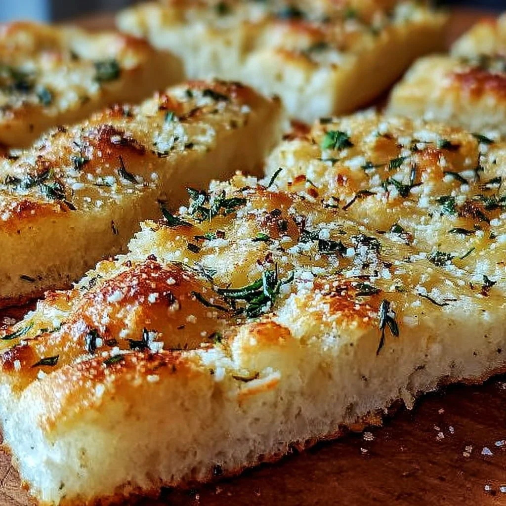 Garlic Parmesan Focaccia Bread