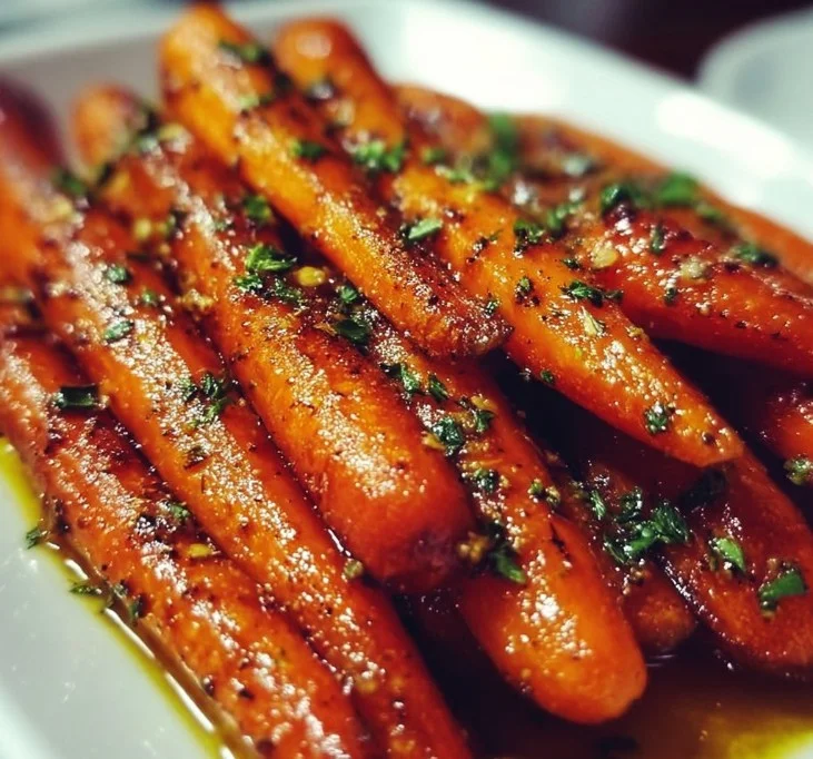 Honey Garlic Butter Carrots