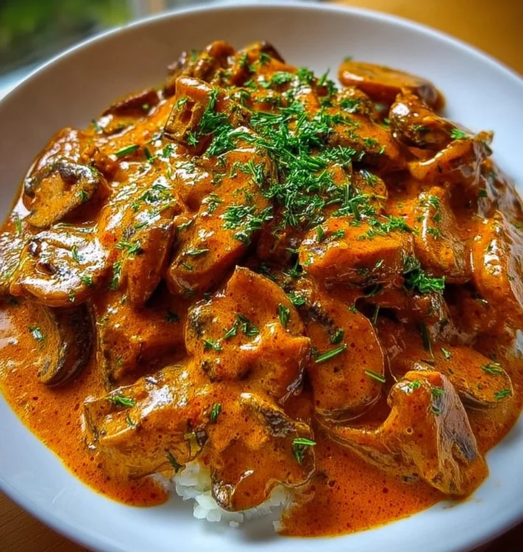 Hungarian Mushroom Paprikash