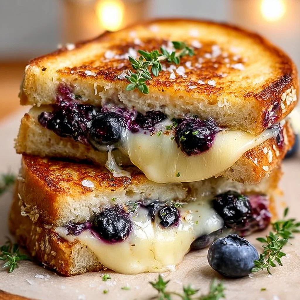 Juicy Blueberry Grilled Cheese