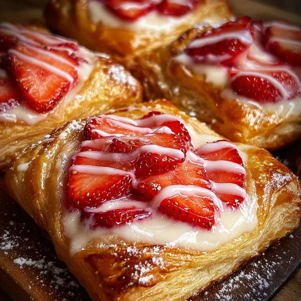 Quick and Easy Strawberry Danish